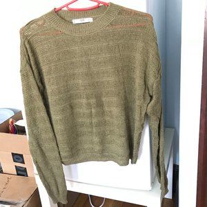 Mango MNG olive green sweater